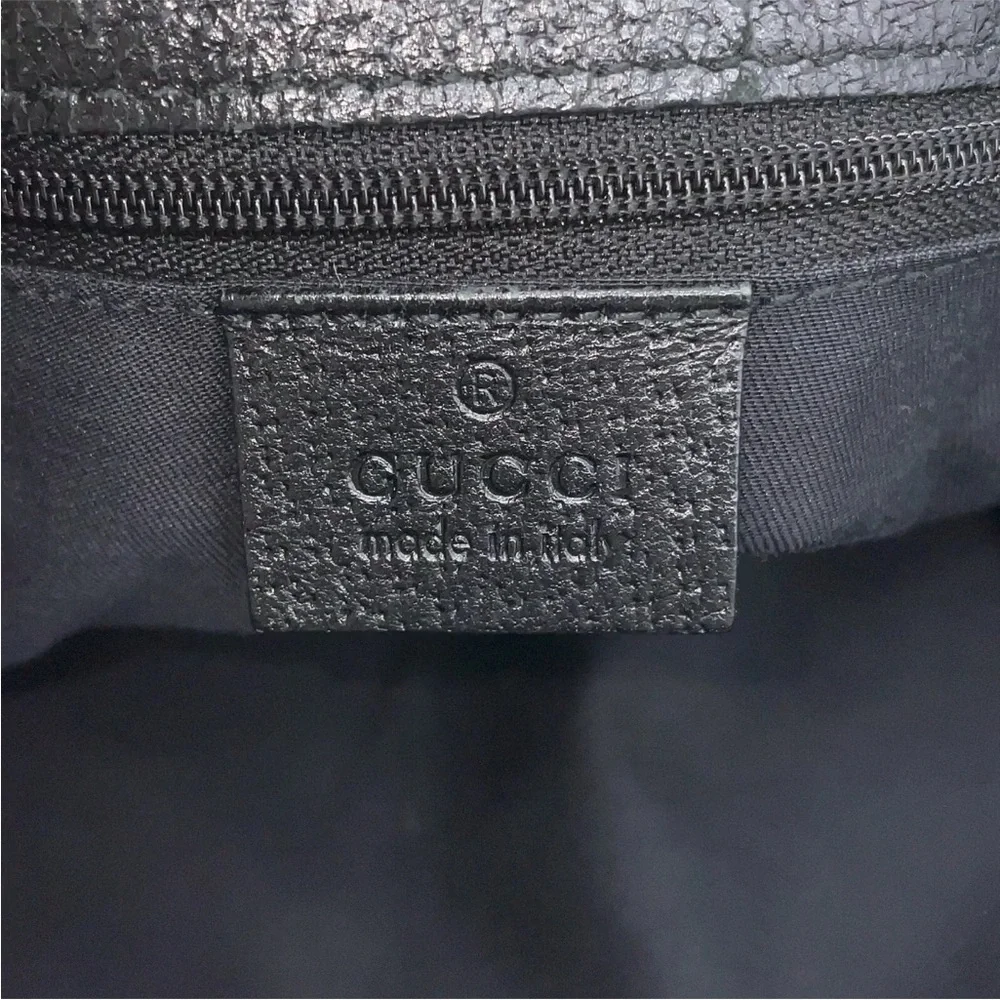 Gucci eclipse black canvas tote bag